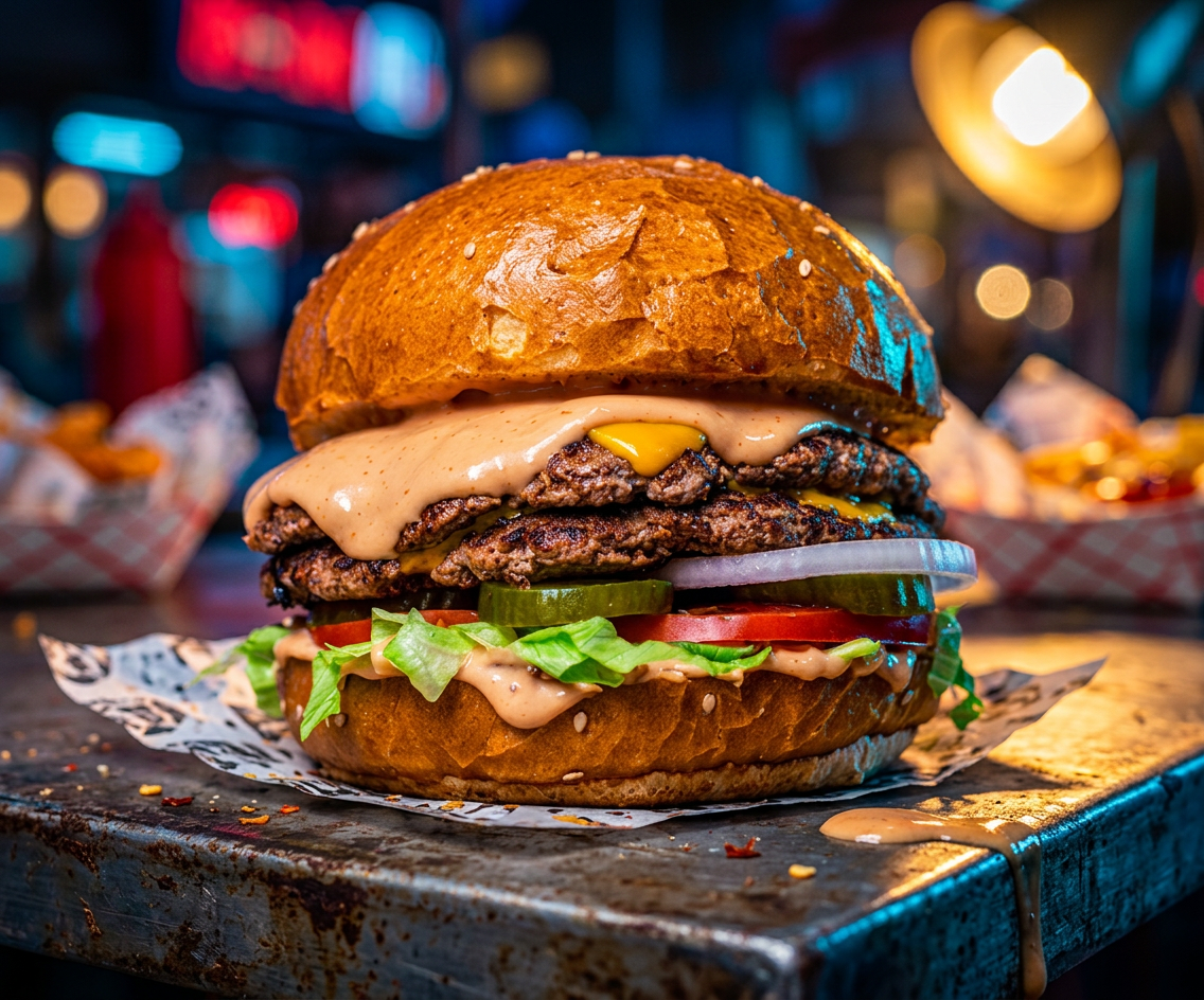 Street Food style — bold vibrant food photography
